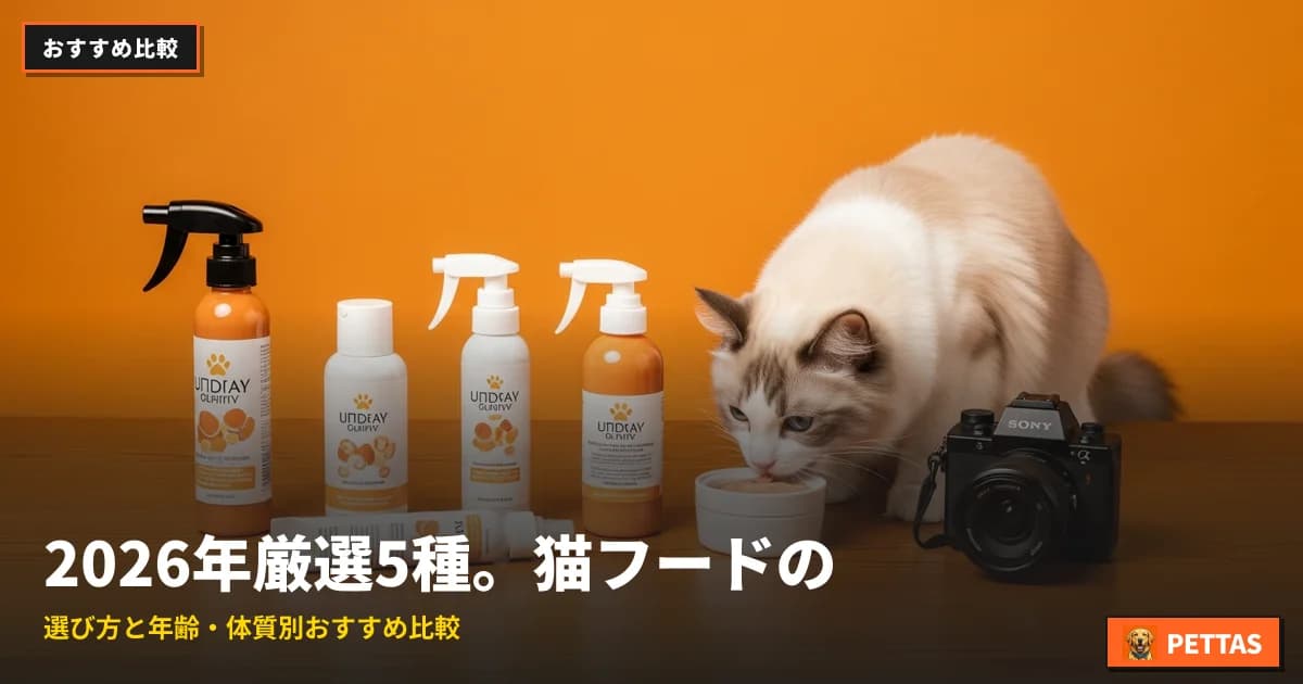 2026年厳選5種。猫フードの選び方と年齢・体質別おすすめ比較