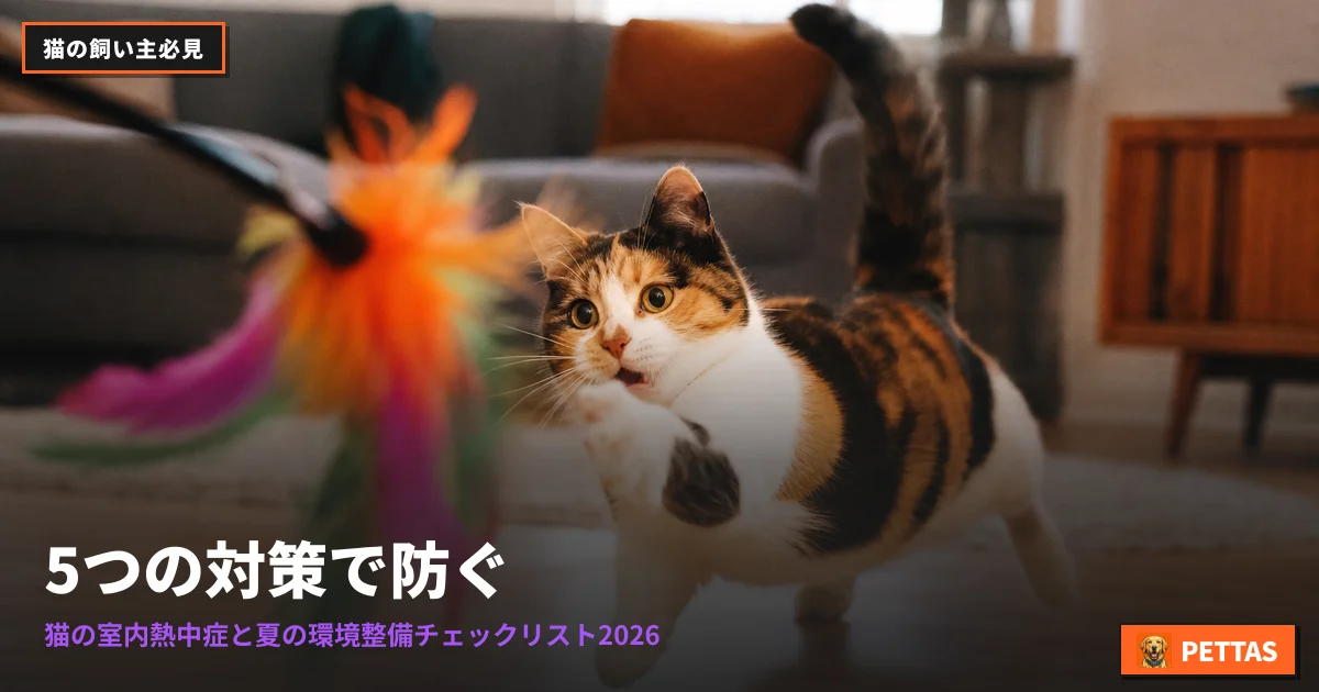 5つの対策で防ぐ|猫の室内熱中症と夏の環境整備チェックリスト2026