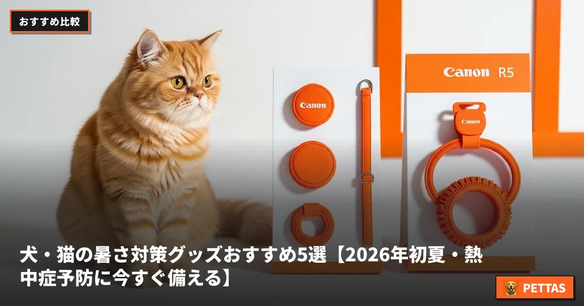 犬・猫の暑さ対策グッズおすすめ5選【2026年初夏・熱中症予防に今すぐ備える】