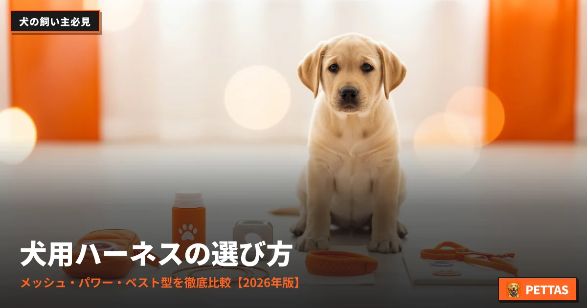 犬用ハーネスの選び方|メッシュ・パワー・ベスト型を徹底比較【2026年版】