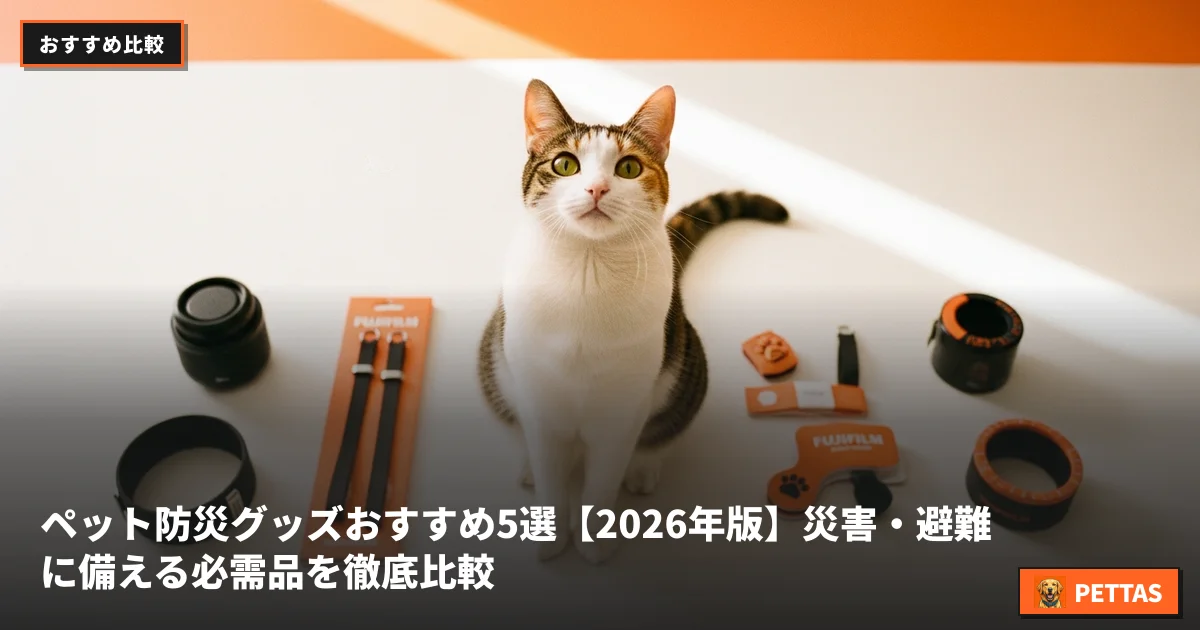 ペット防災グッズおすすめ5選【2026年版】災害・避難に備える必需品を徹底比較