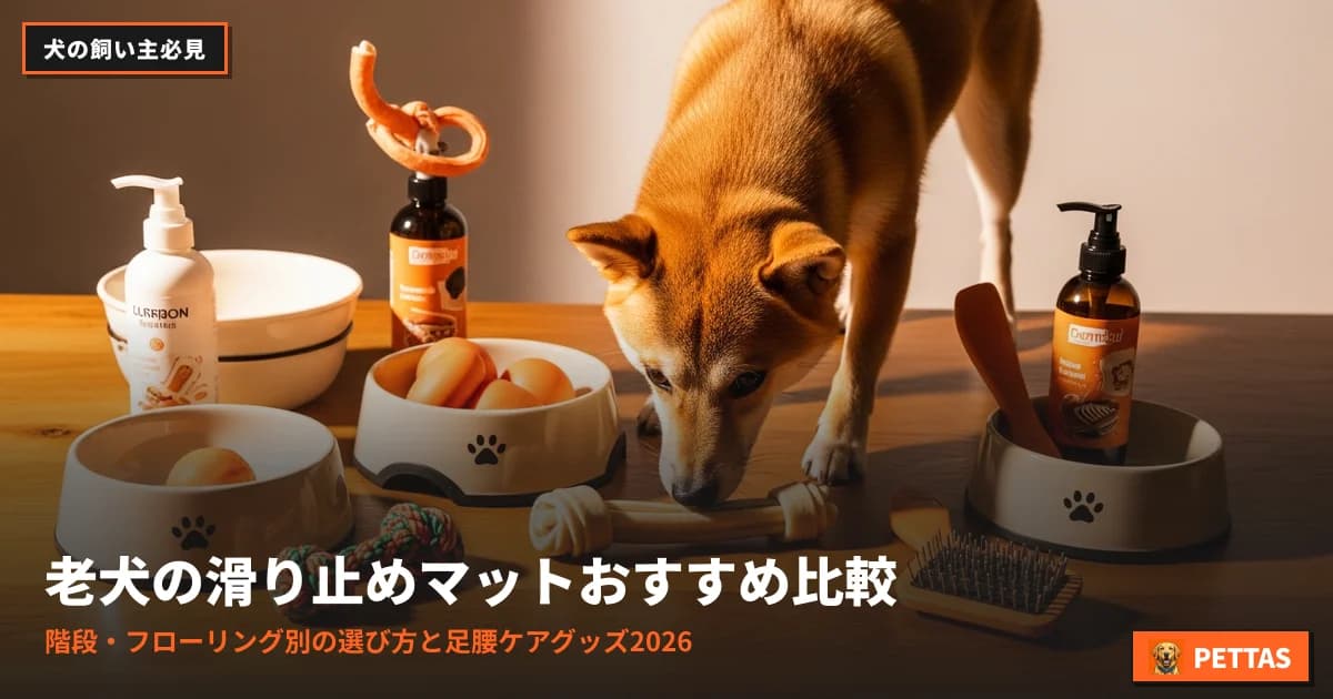 老犬の滑り止めマットおすすめ比較|階段・フローリング別の選び方と足腰ケアグッズ2026