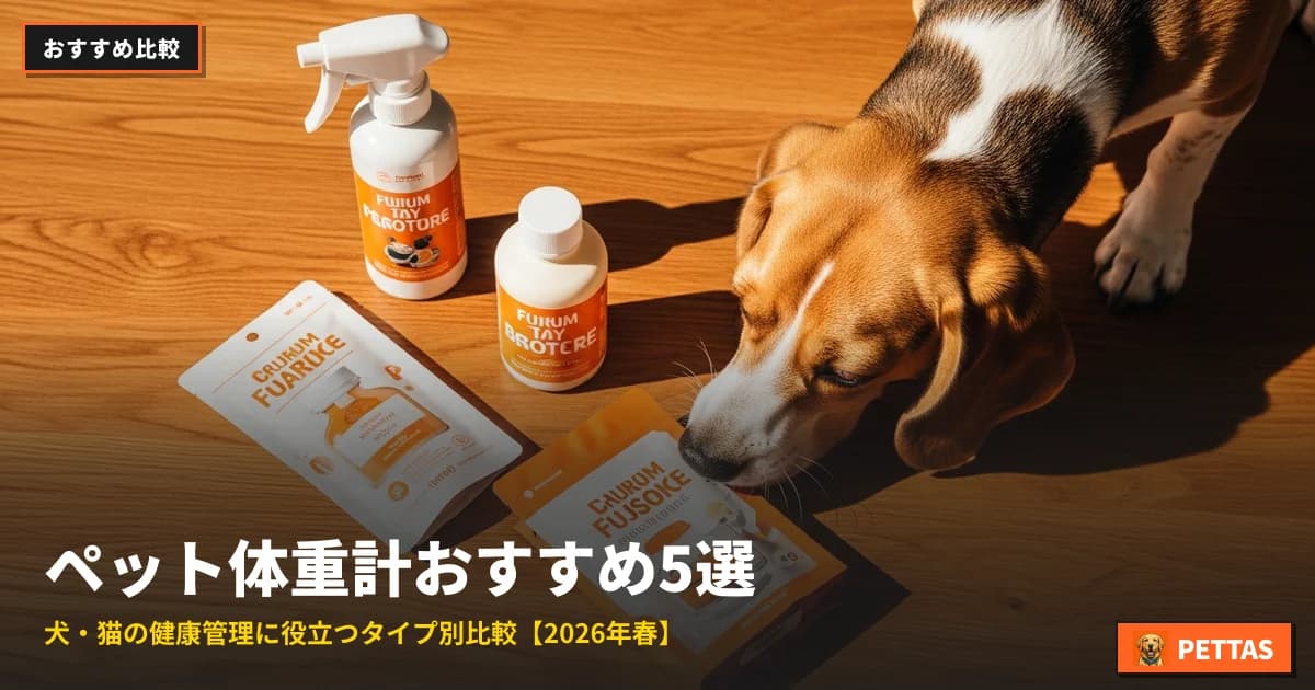 ペット体重計おすすめ5選|犬・猫の健康管理に役立つタイプ別比較【2026年春】